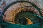 USA-North Carolina-Corolla Spiral staircase inside the Currituck Lighthouse Coastal Print